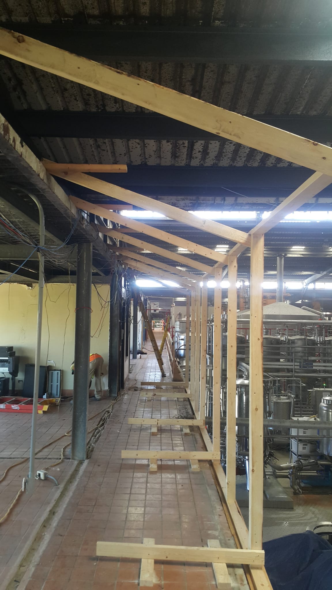 Interior framing and ceiling work