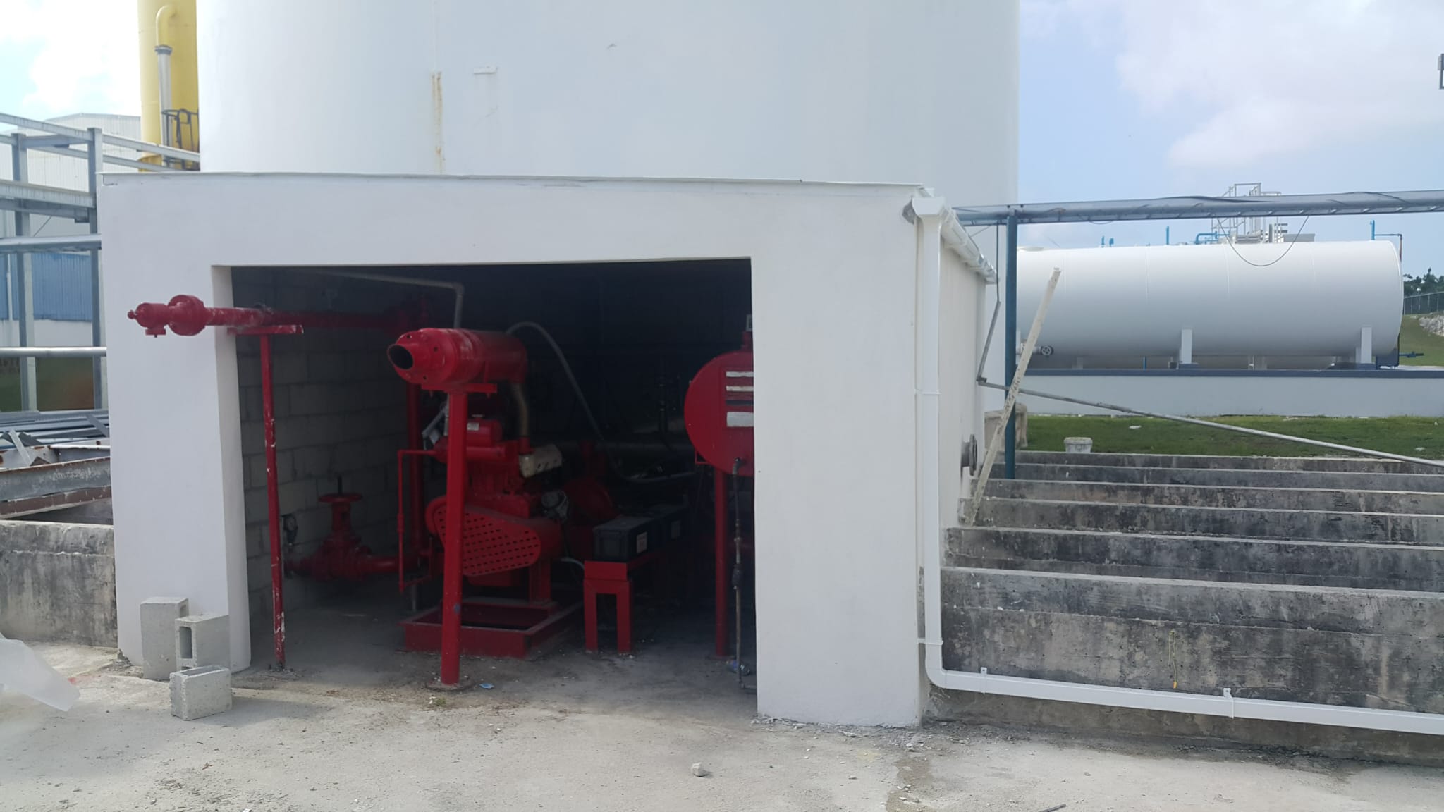 Building services and fire pump installation